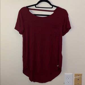 Maroon Hollister Top